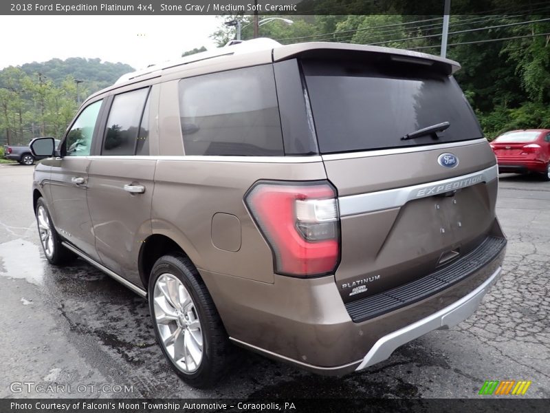 Stone Gray / Medium Soft Ceramic 2018 Ford Expedition Platinum 4x4