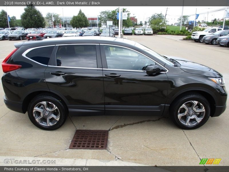 Dark Olive Metallic / Black 2018 Honda CR-V EX-L AWD