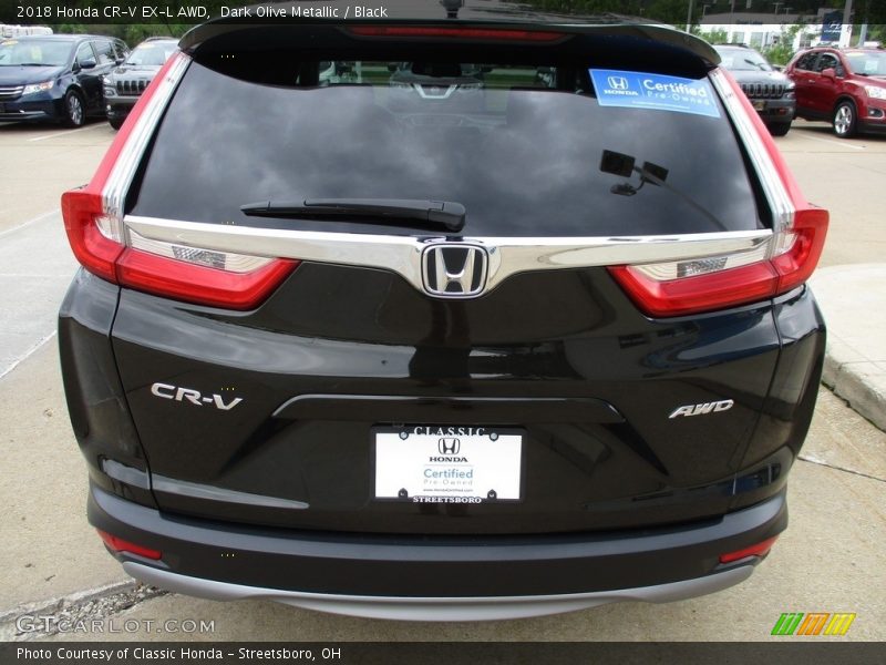 Dark Olive Metallic / Black 2018 Honda CR-V EX-L AWD