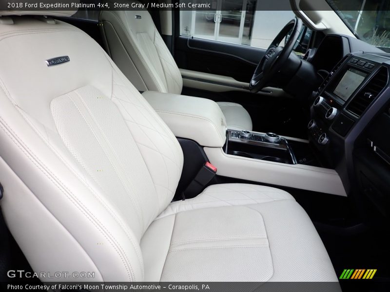 Stone Gray / Medium Soft Ceramic 2018 Ford Expedition Platinum 4x4