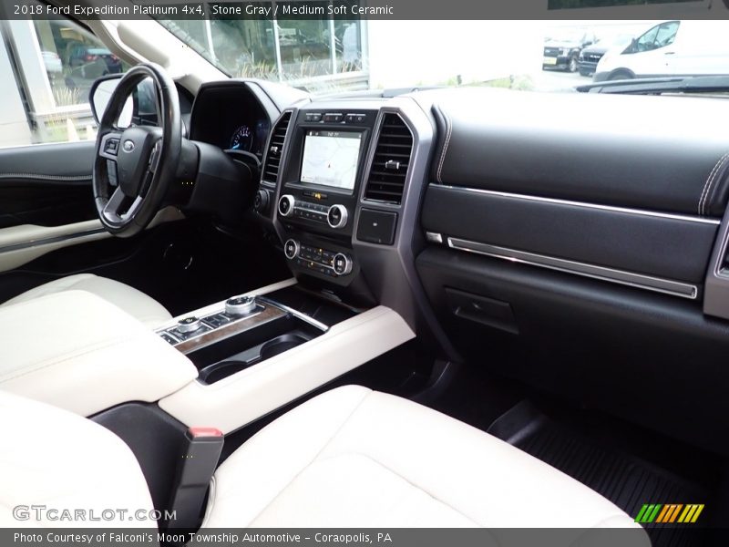 Stone Gray / Medium Soft Ceramic 2018 Ford Expedition Platinum 4x4