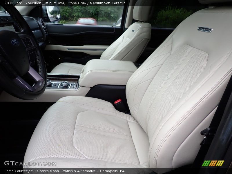 Stone Gray / Medium Soft Ceramic 2018 Ford Expedition Platinum 4x4