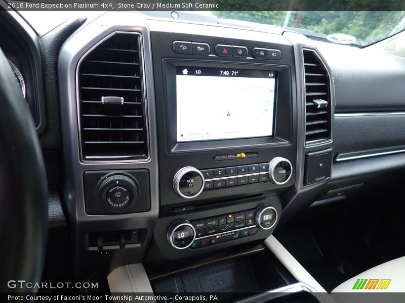 Stone Gray / Medium Soft Ceramic 2018 Ford Expedition Platinum 4x4