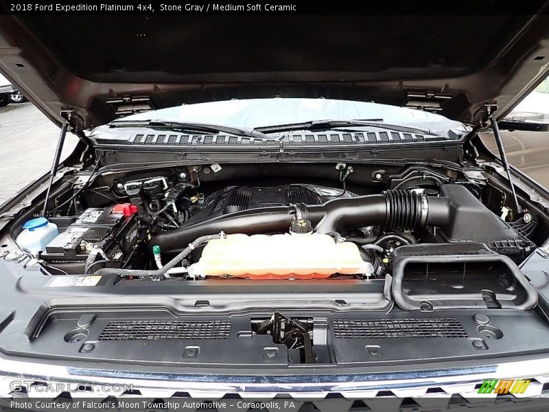 Stone Gray / Medium Soft Ceramic 2018 Ford Expedition Platinum 4x4