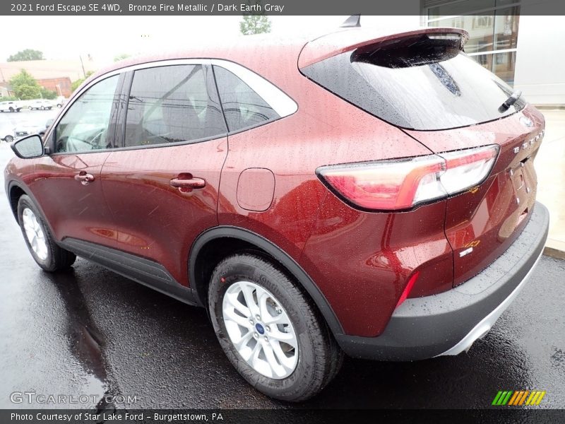 Bronze Fire Metallic / Dark Earth Gray 2021 Ford Escape SE 4WD