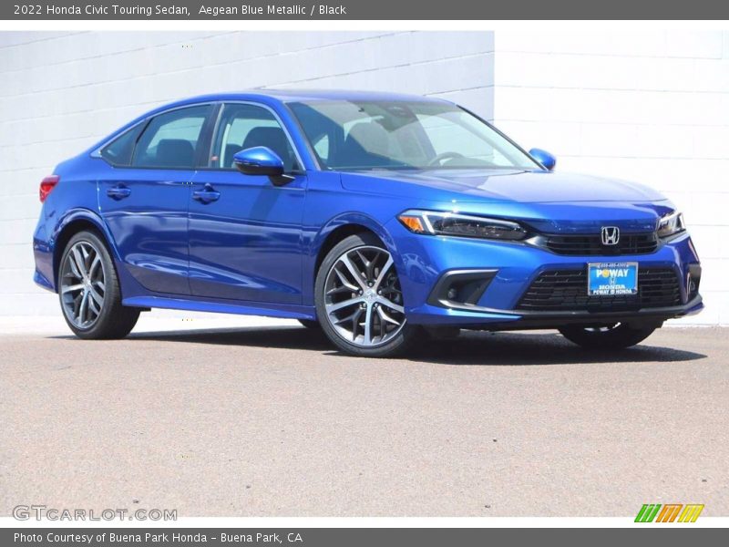 Front 3/4 View of 2022 Civic Touring Sedan