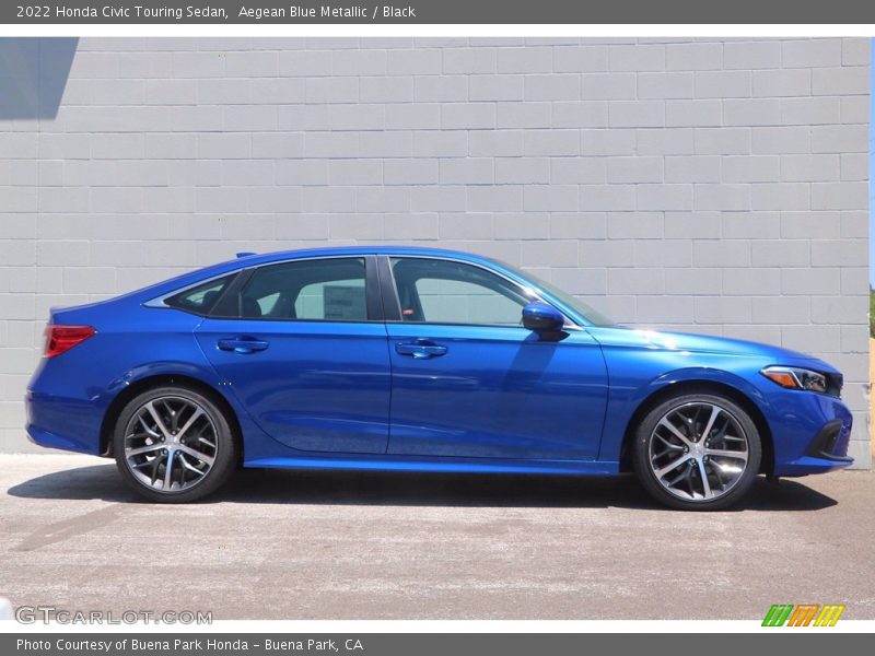  2022 Civic Touring Sedan Aegean Blue Metallic