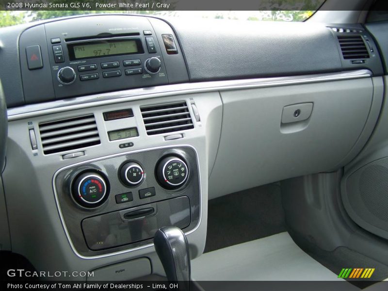 Powder White Pearl / Gray 2008 Hyundai Sonata GLS V6