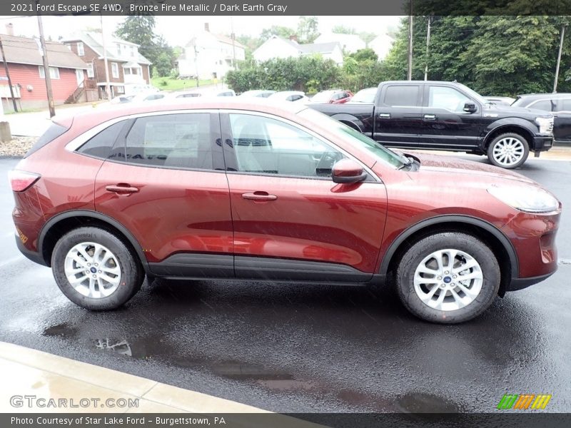 Bronze Fire Metallic / Dark Earth Gray 2021 Ford Escape SE 4WD