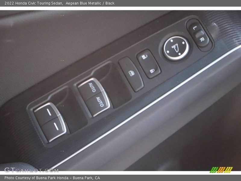 Aegean Blue Metallic / Black 2022 Honda Civic Touring Sedan