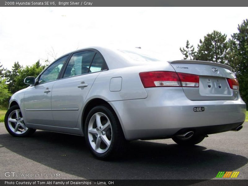 Bright Silver / Gray 2008 Hyundai Sonata SE V6