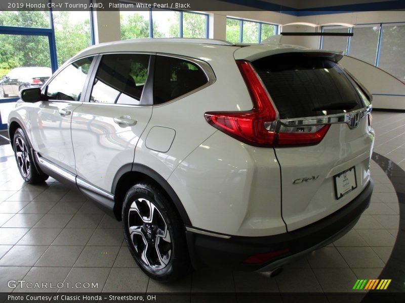 Platinum White Pearl / Black 2019 Honda CR-V Touring AWD