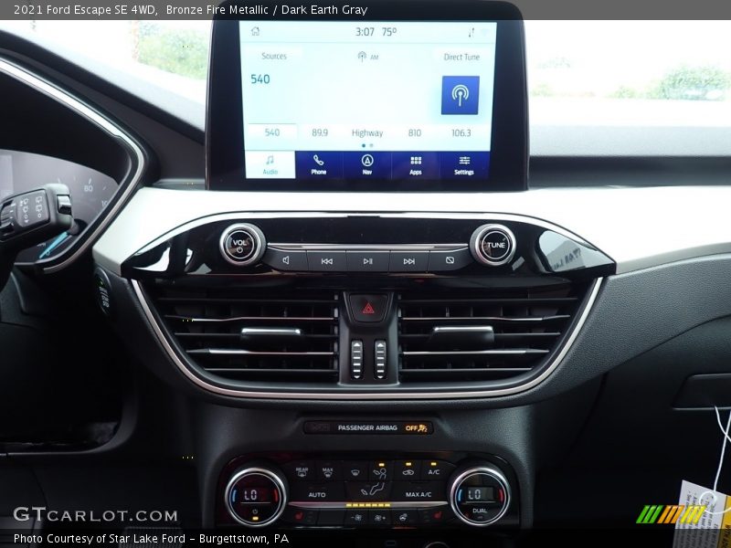 Bronze Fire Metallic / Dark Earth Gray 2021 Ford Escape SE 4WD