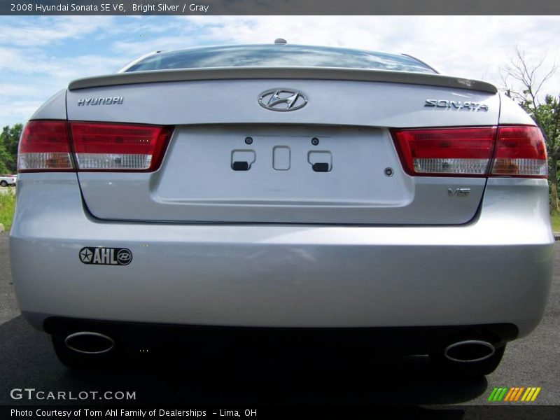 Bright Silver / Gray 2008 Hyundai Sonata SE V6