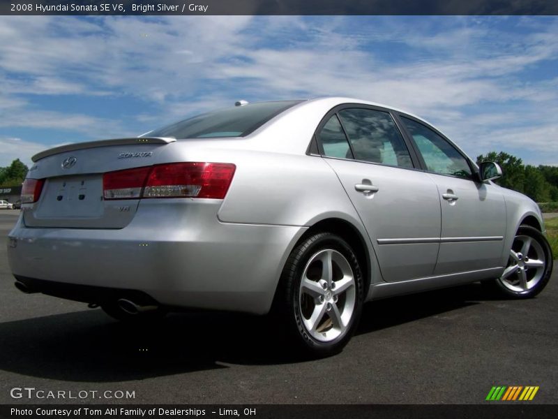 Bright Silver / Gray 2008 Hyundai Sonata SE V6