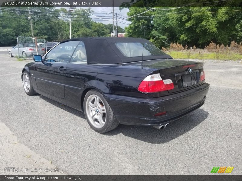 Jet Black / Black 2002 BMW 3 Series 330i Convertible