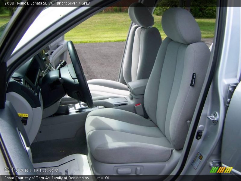 Bright Silver / Gray 2008 Hyundai Sonata SE V6