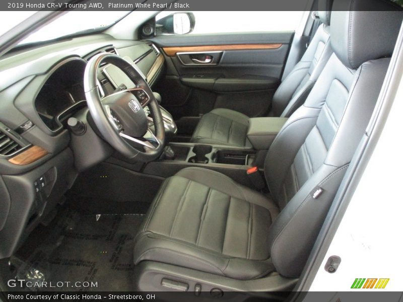 Platinum White Pearl / Black 2019 Honda CR-V Touring AWD
