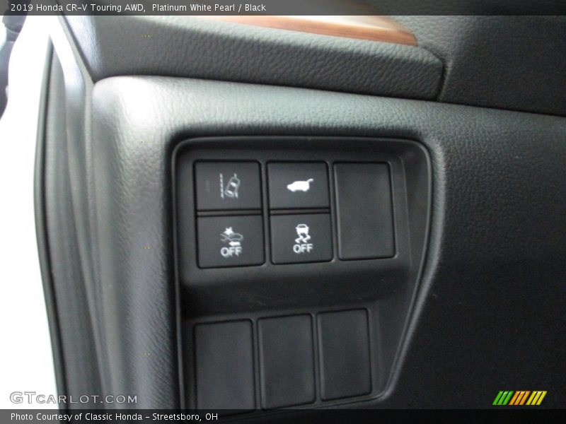 Platinum White Pearl / Black 2019 Honda CR-V Touring AWD