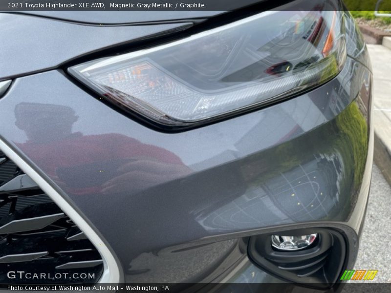 Magnetic Gray Metallic / Graphite 2021 Toyota Highlander XLE AWD