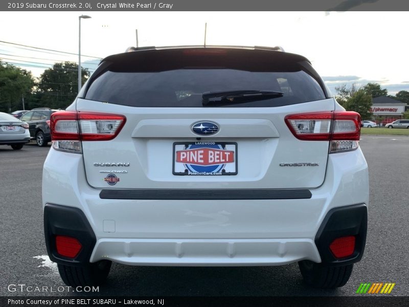 Crystal White Pearl / Gray 2019 Subaru Crosstrek 2.0i