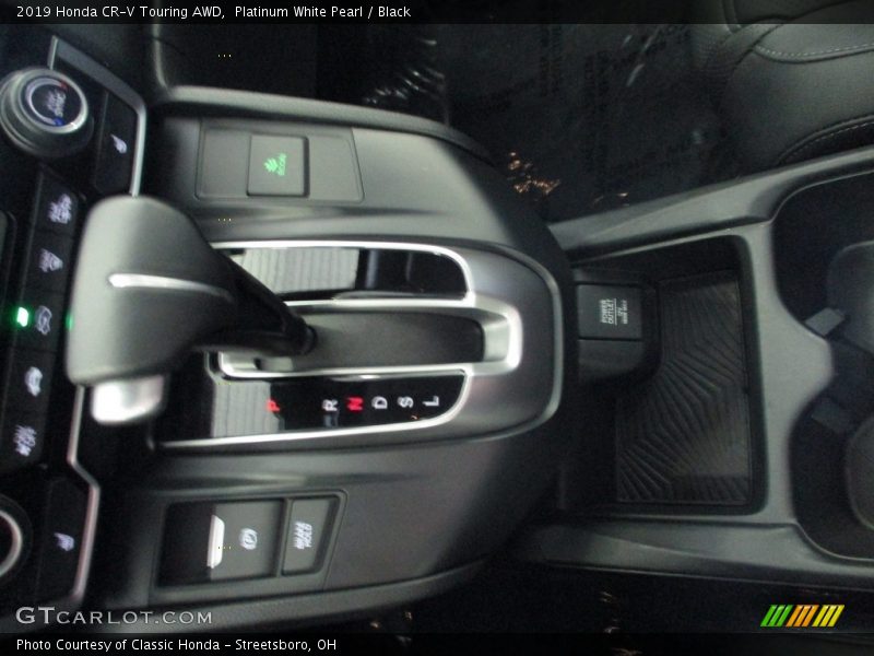 Platinum White Pearl / Black 2019 Honda CR-V Touring AWD