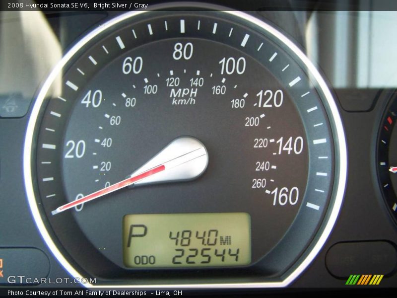 Bright Silver / Gray 2008 Hyundai Sonata SE V6