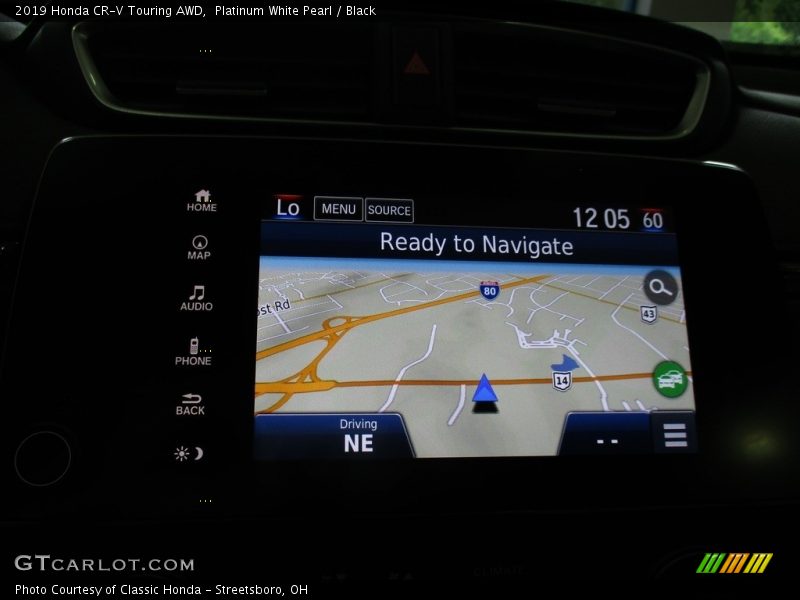 Platinum White Pearl / Black 2019 Honda CR-V Touring AWD