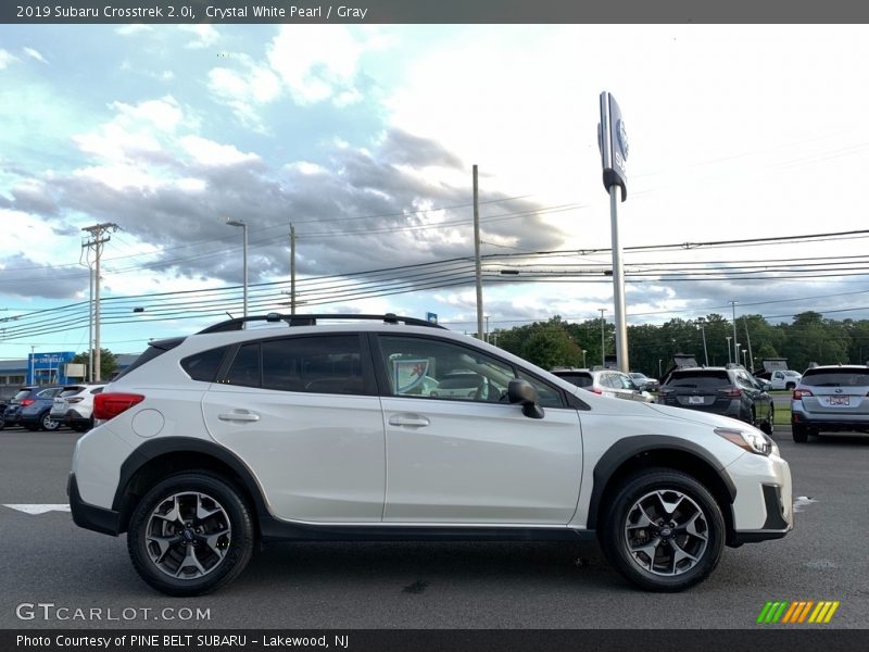 Crystal White Pearl / Gray 2019 Subaru Crosstrek 2.0i