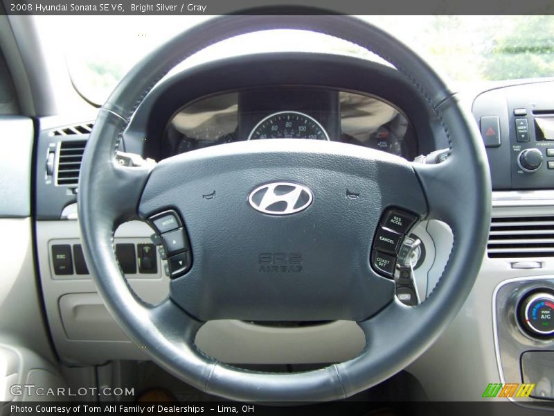 Bright Silver / Gray 2008 Hyundai Sonata SE V6