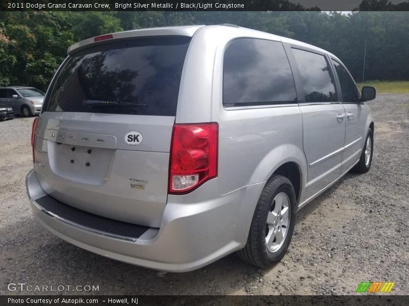 Bright Silver Metallic / Black/Light Graystone 2011 Dodge Grand Caravan Crew