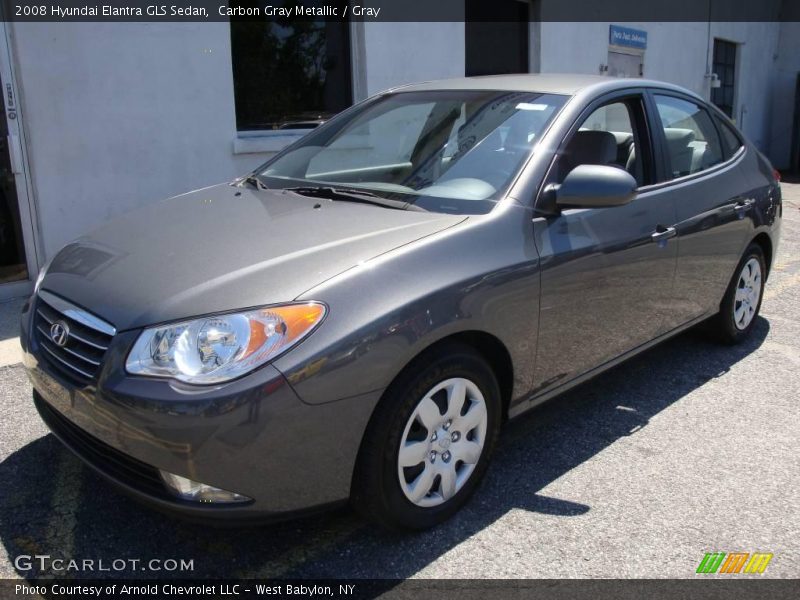 Carbon Gray Metallic / Gray 2008 Hyundai Elantra GLS Sedan