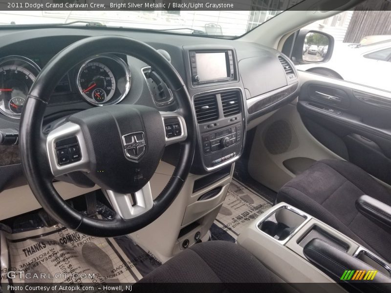 Bright Silver Metallic / Black/Light Graystone 2011 Dodge Grand Caravan Crew