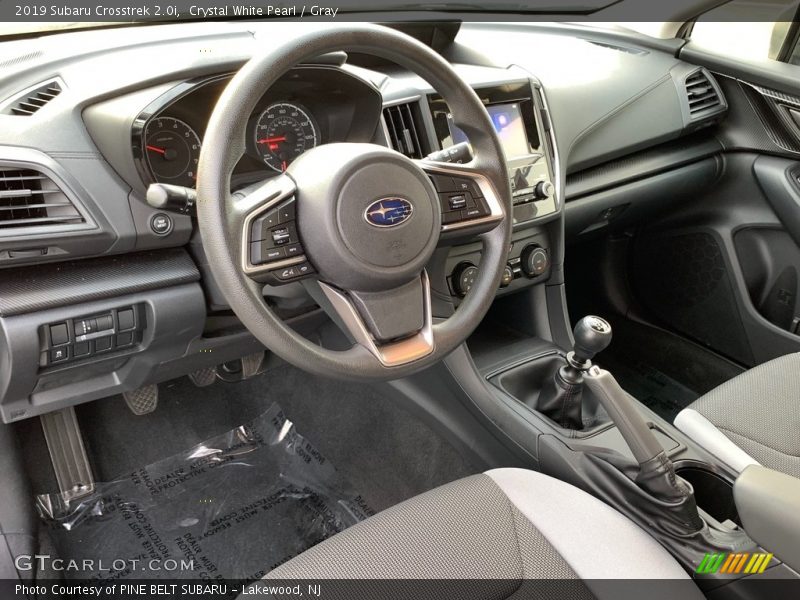 Crystal White Pearl / Gray 2019 Subaru Crosstrek 2.0i