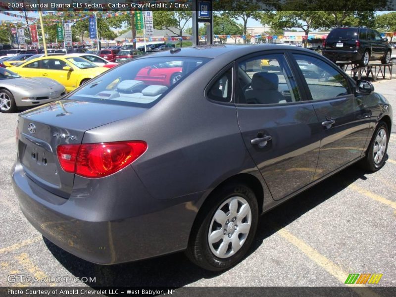 Carbon Gray Metallic / Gray 2008 Hyundai Elantra GLS Sedan