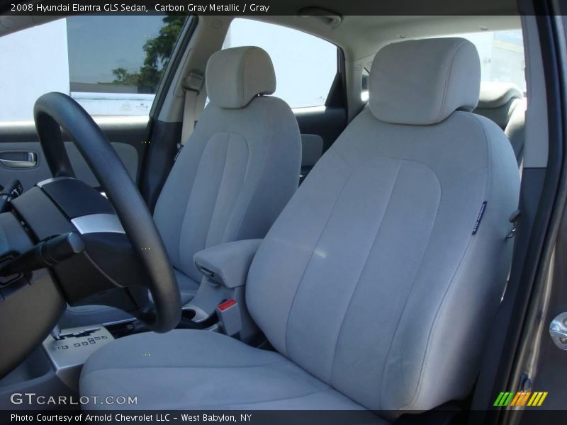 Carbon Gray Metallic / Gray 2008 Hyundai Elantra GLS Sedan