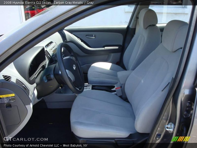 Carbon Gray Metallic / Gray 2008 Hyundai Elantra GLS Sedan