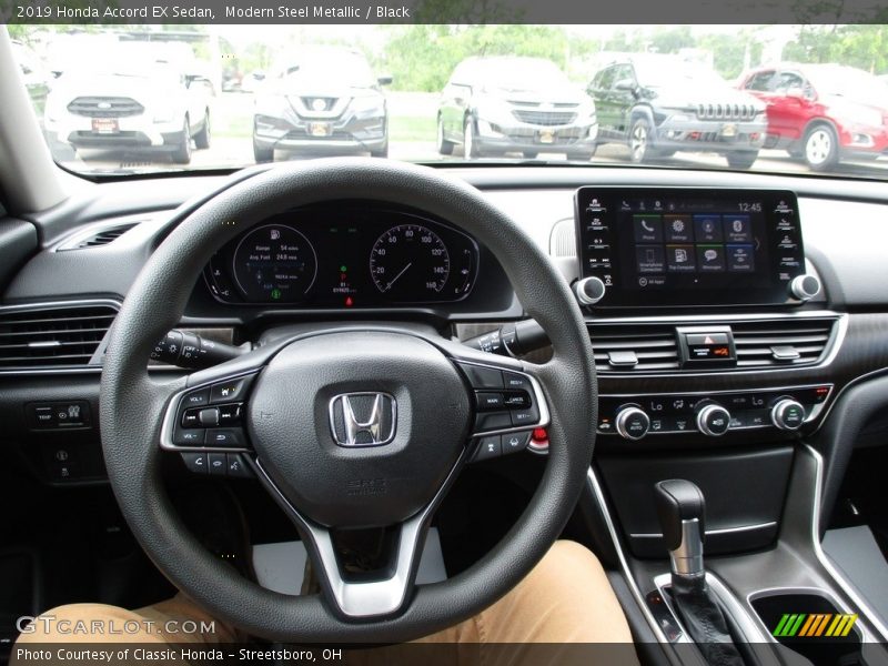 Modern Steel Metallic / Black 2019 Honda Accord EX Sedan