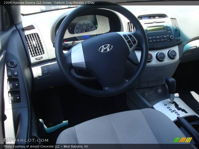 Carbon Gray Metallic / Gray 2008 Hyundai Elantra GLS Sedan
