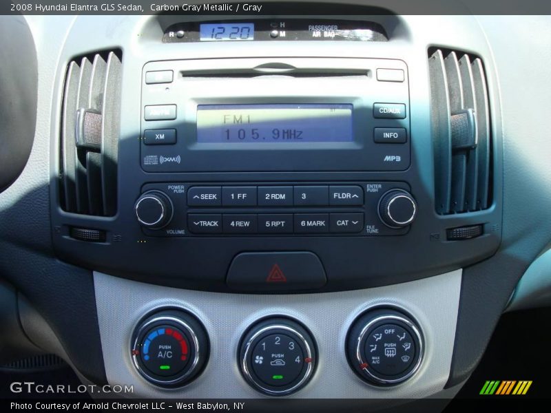 Carbon Gray Metallic / Gray 2008 Hyundai Elantra GLS Sedan