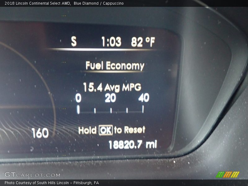 Blue Diamond / Cappuccino 2018 Lincoln Continental Select AWD