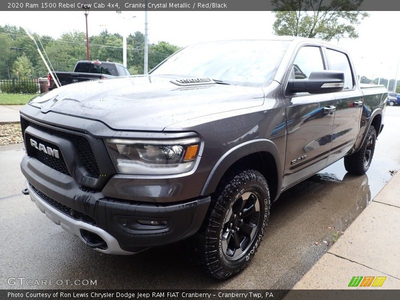 Granite Crystal Metallic / Red/Black 2020 Ram 1500 Rebel Crew Cab 4x4