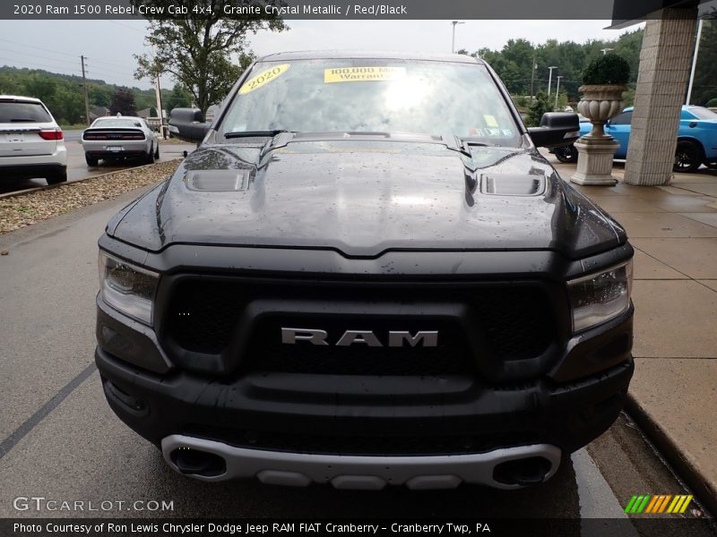 Granite Crystal Metallic / Red/Black 2020 Ram 1500 Rebel Crew Cab 4x4