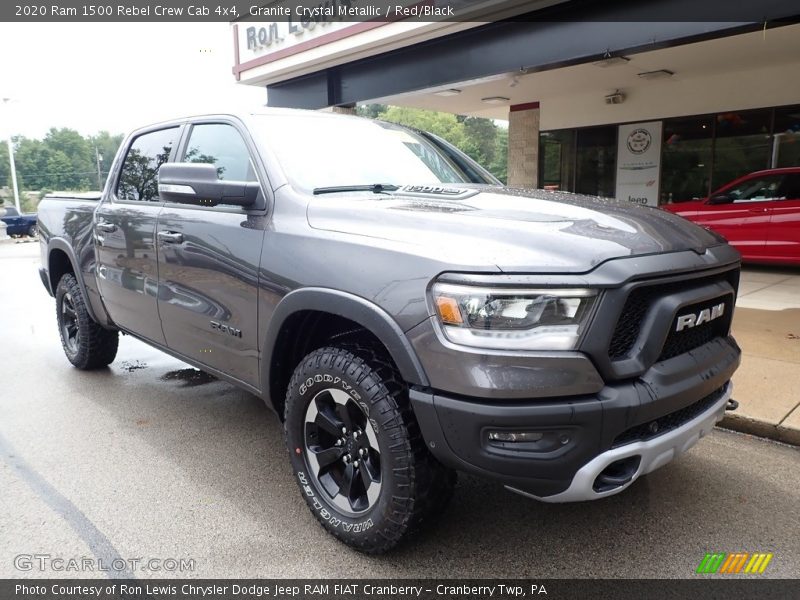 Granite Crystal Metallic / Red/Black 2020 Ram 1500 Rebel Crew Cab 4x4