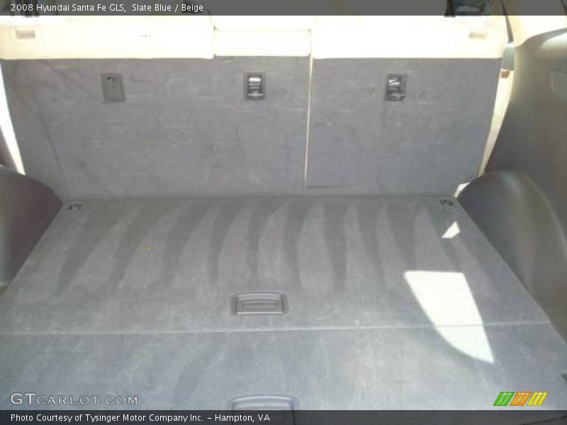 Slate Blue / Beige 2008 Hyundai Santa Fe GLS
