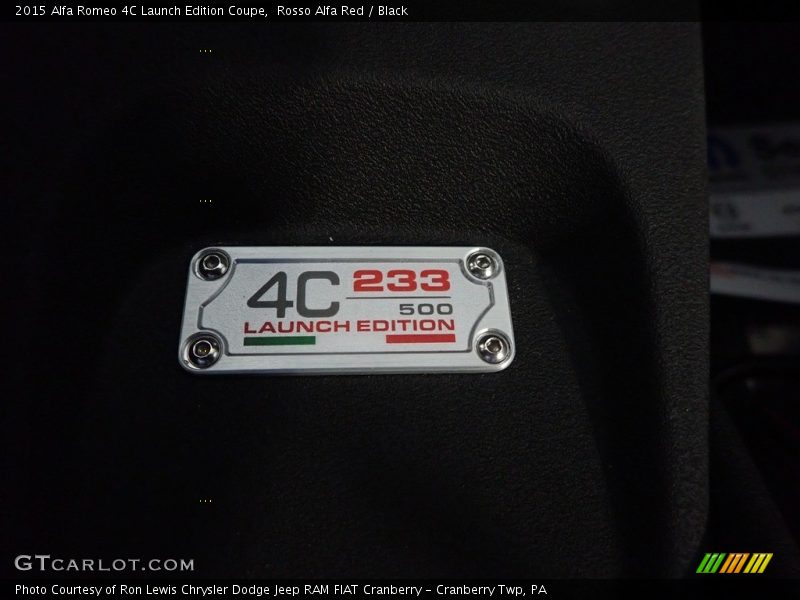  2015 4C Launch Edition Coupe Logo
