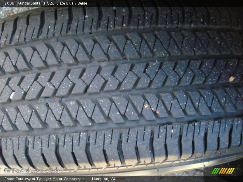 Slate Blue / Beige 2008 Hyundai Santa Fe GLS