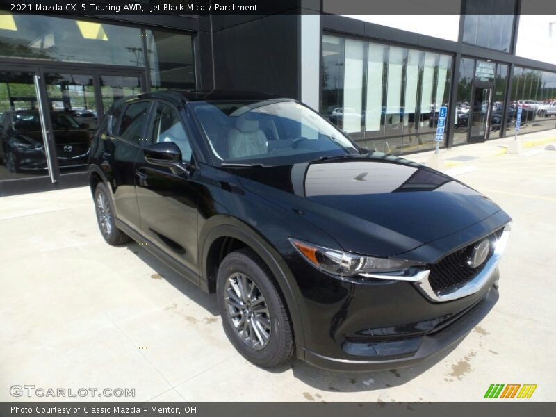 Jet Black Mica / Parchment 2021 Mazda CX-5 Touring AWD