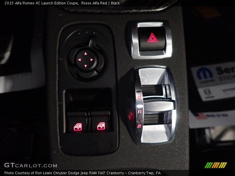 Controls of 2015 4C Launch Edition Coupe