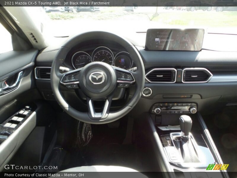 Jet Black Mica / Parchment 2021 Mazda CX-5 Touring AWD